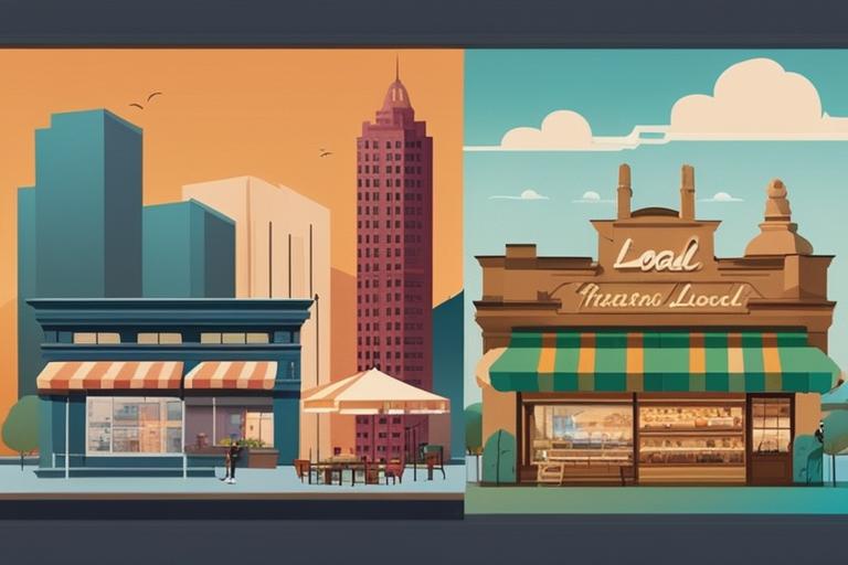 A colorful collage of various local landmarks