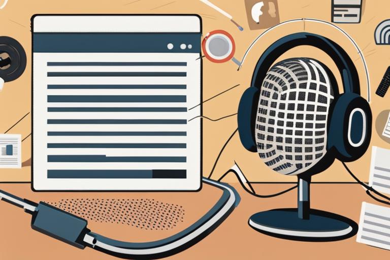 The featured image for this article could be a collage of various podcast related elements