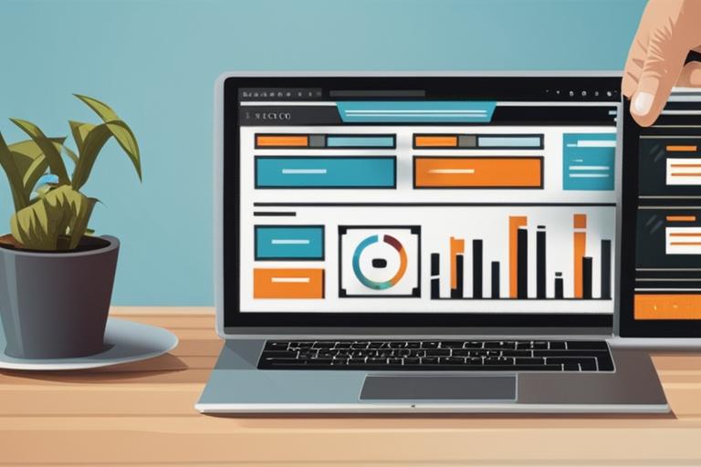 The featured image should contain a laptop with a WordPress website on its screen