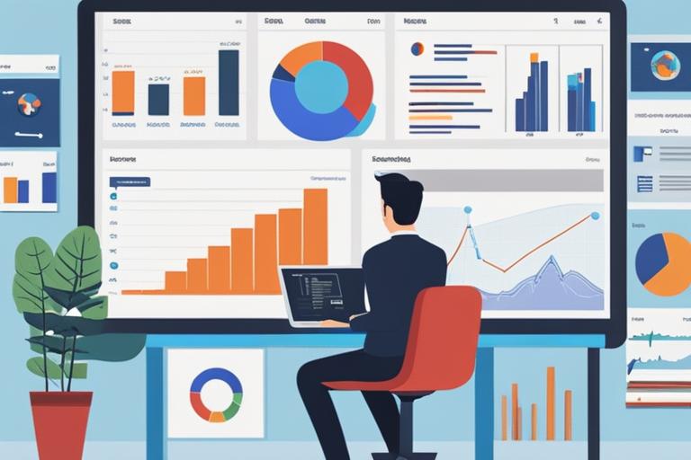 An image of a person using various SEO tools such as Google Keyword Planner
