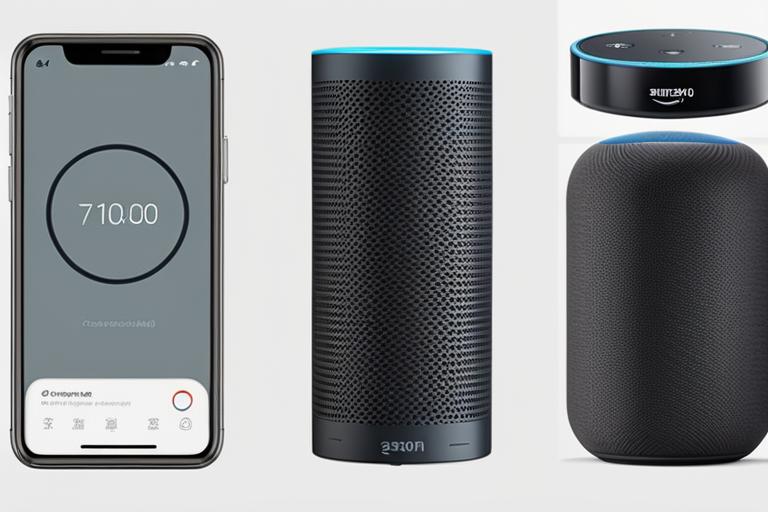 The featured image for this article should contain a modern smartphone or voice assistant device