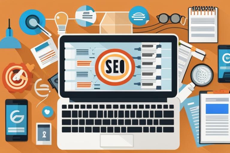 The featured image should contain a collage of different SEO elements