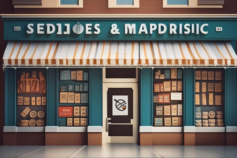 The featured image should contain a collage of local business storefronts and online search related
