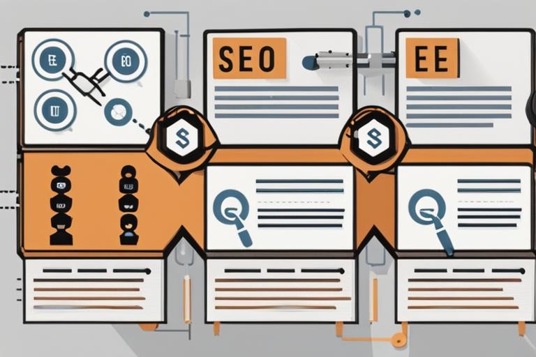 The featured image should contain a visual representation of an SEO audit process