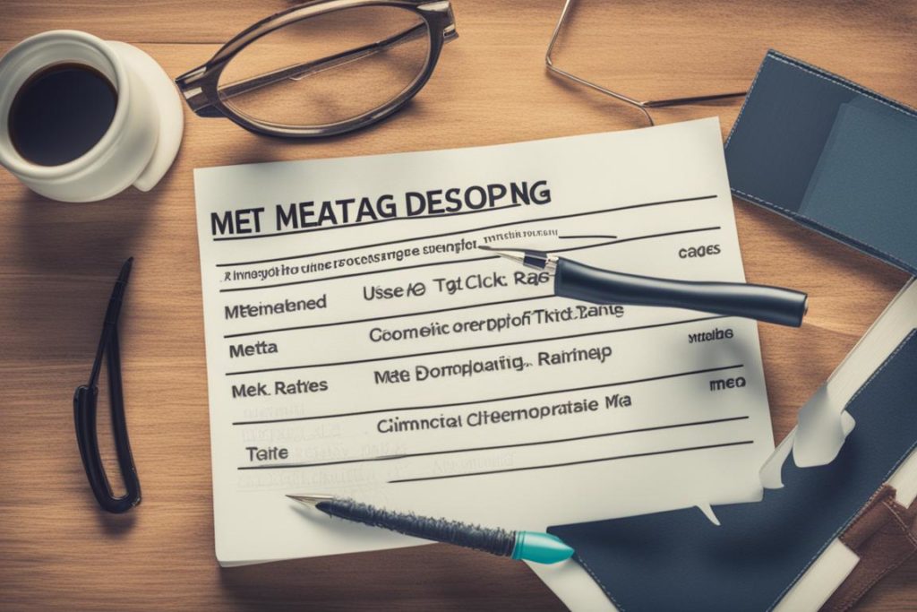An image of a webpage with well-optimized meta tags displayed prominently in search results