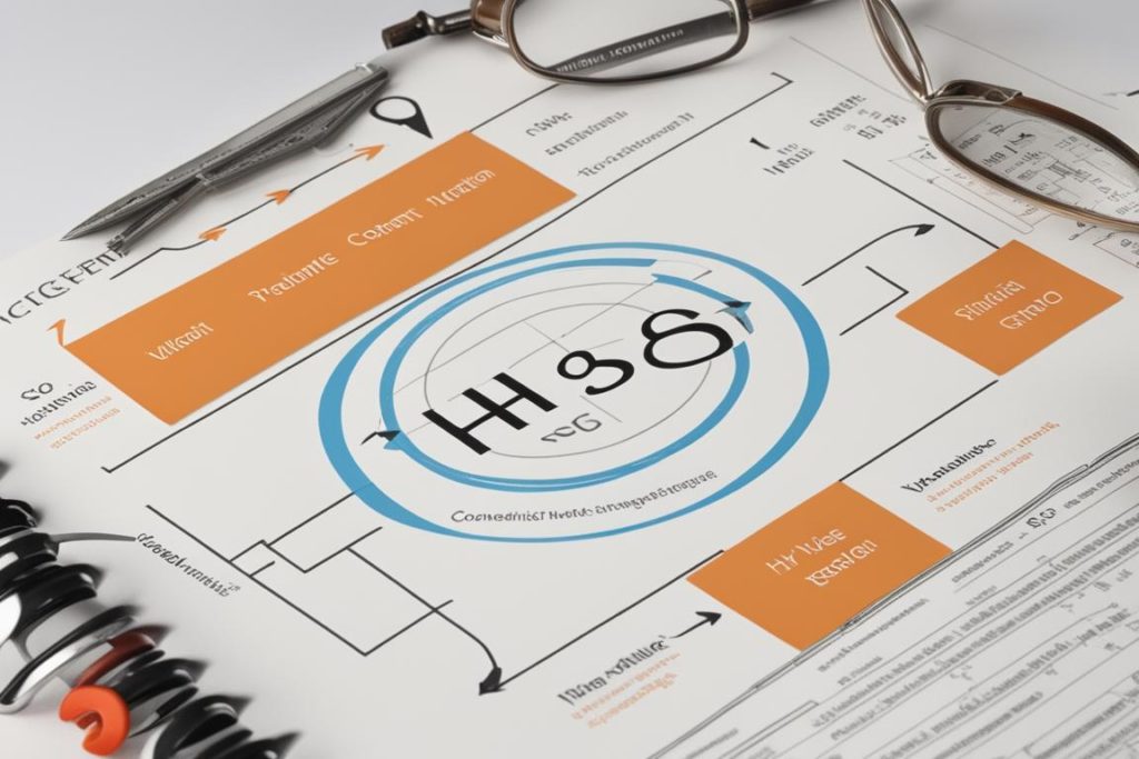 An image of a webpage with well-structured headings and subheadings
