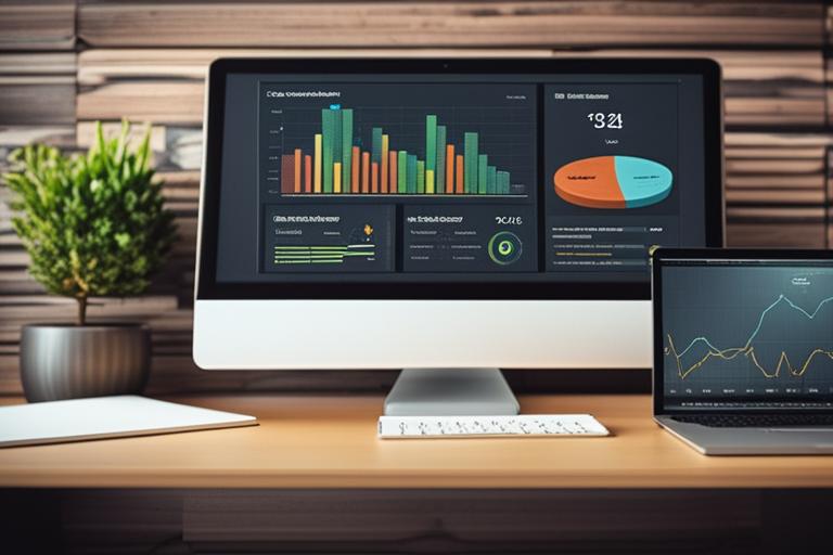 An image of a website traffic analytics dashboard showing organic search traffic metrics