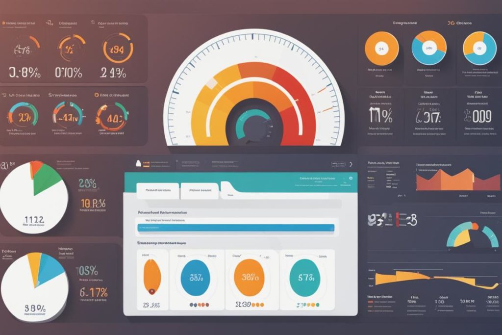 An image of a website's performance metrics dashboard