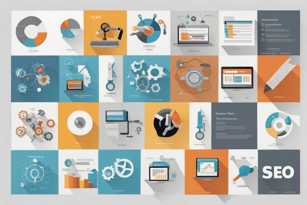 The featured image could be a collage of various SEO tools such as keyword research tools