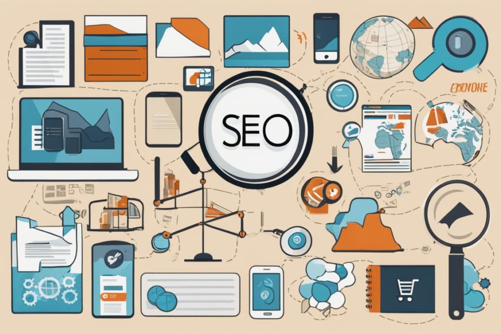 The featured image could be a collage of various elements related to ecommerce and SEO