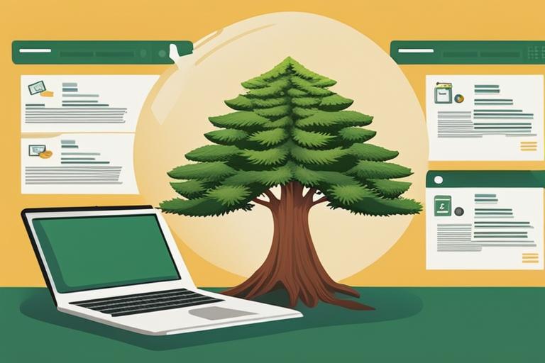 The featured image should be a visually appealing illustration representing the concept of evergreen