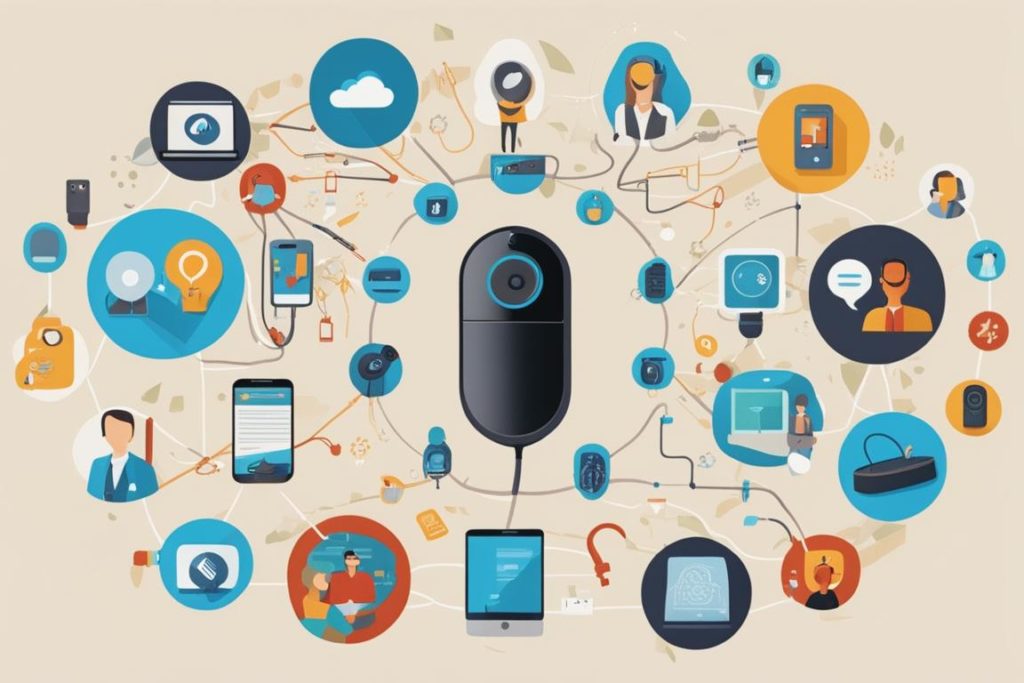 The featured image should contain a collage of various voice-enabled devices and virtual assistants