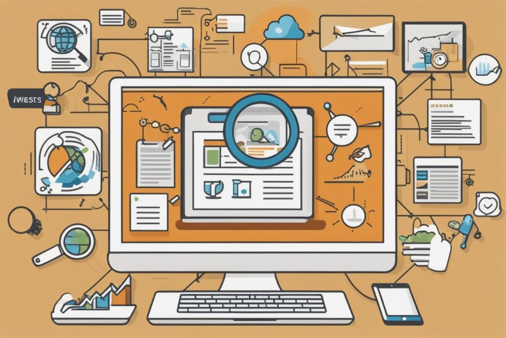 The featured image should contain a visual representation of a website's improved visibility and inc