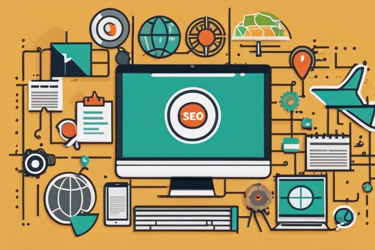 The featured image should contain a visual representation of digital marketing strategies