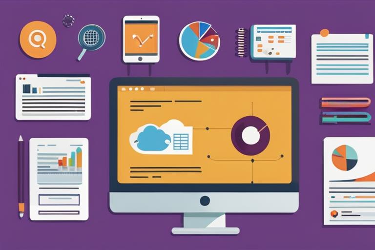 The featured image should contain a visual representation of various SEO tools and strategies such a