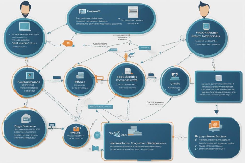 The featured image should contain a visually appealing and comprehensive SEO plan flowchart