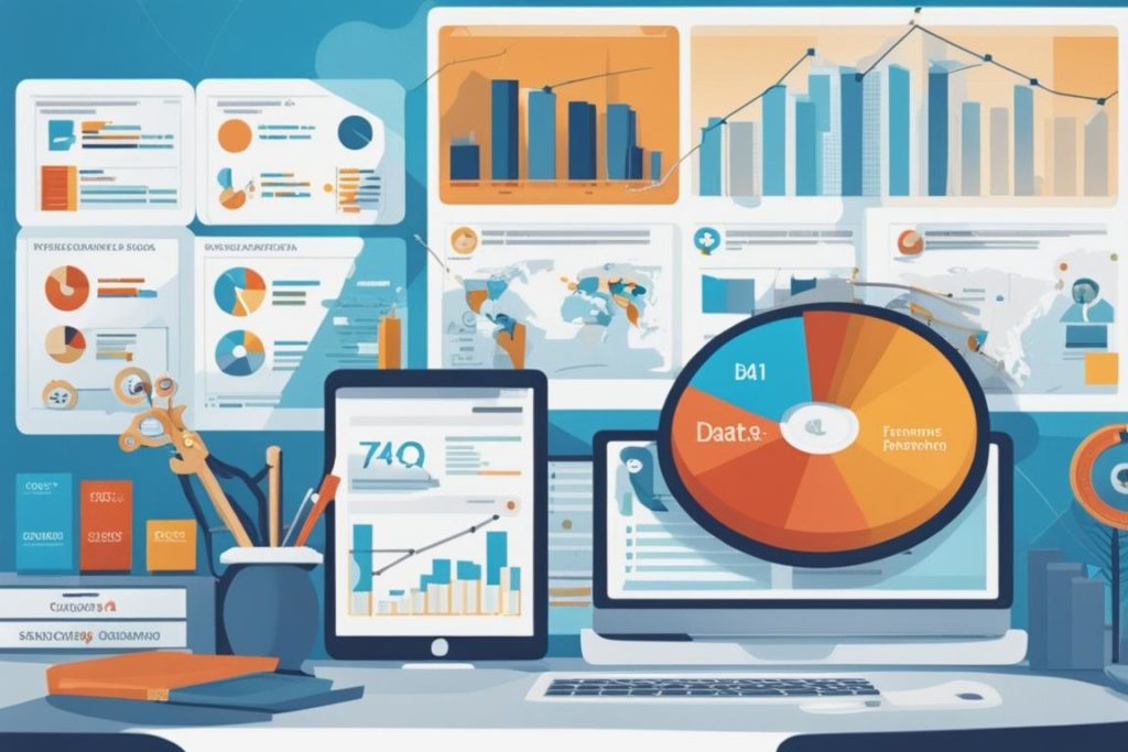 The featured image should contain a visually appealing representation of SEO performance tracking to