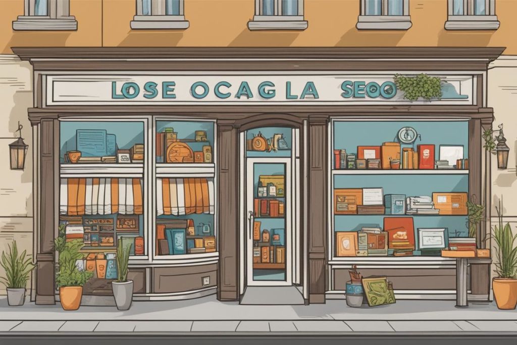 The featured image should showcase a local business with a strong local presence