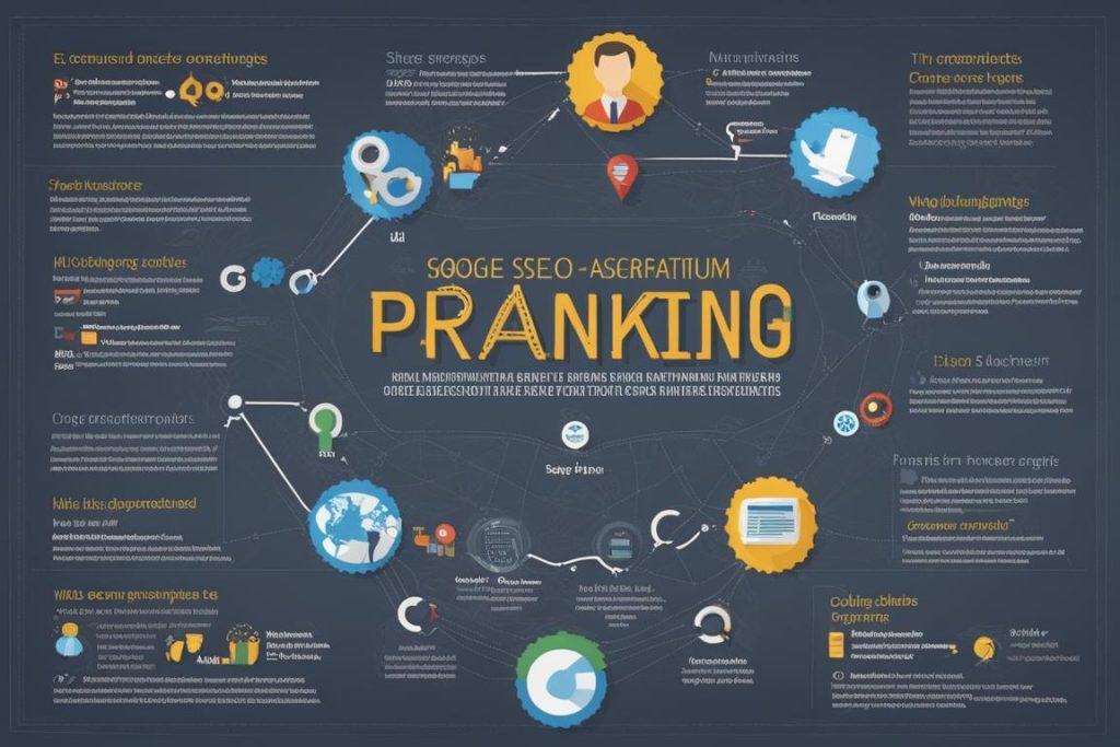 The featured image should be a visual representation of Google's ranking algorithm