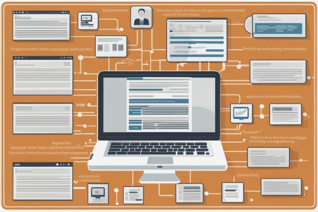 The featured image should contain a visual representation of HTML headings being used in a webpage