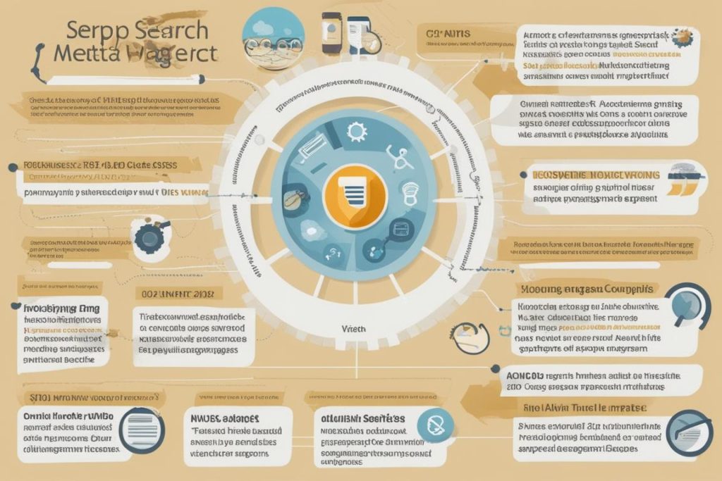 The featured image should contain a visual representation of a search engine results page (SERP) wit