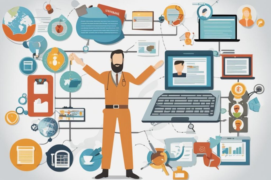 The featured image should contain a visual representation of diverse backlink building strategies