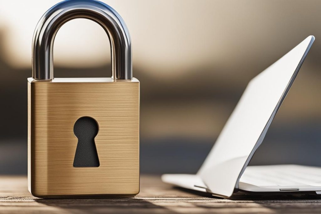 The featured image should contain a visual representation of online security