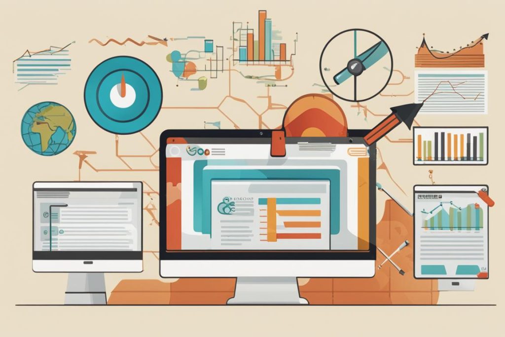 The featured image should contain a visually appealing representation of search engine optimization