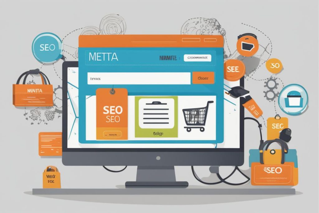 The featured image should show a visually appealing and professional e-commerce website homepage or