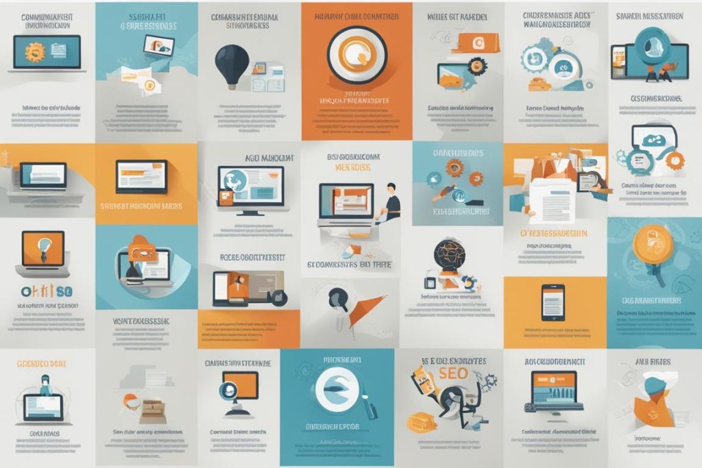 The featured image could be a collage of icons representing various aspects of SEO such as realistic