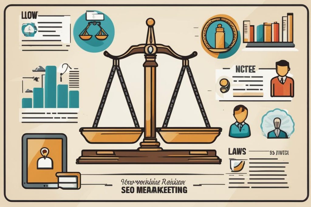 The featured image should be a professional and modern-looking graphic that combines elements of law