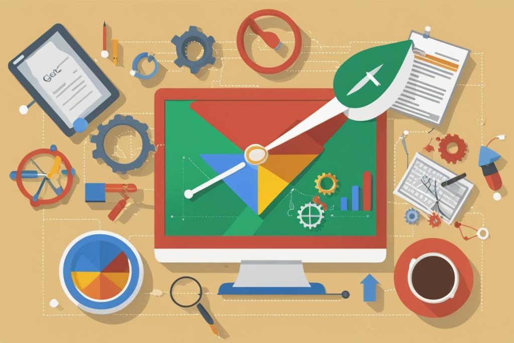 The featured image should contain a visual representation of Google's ranking factors