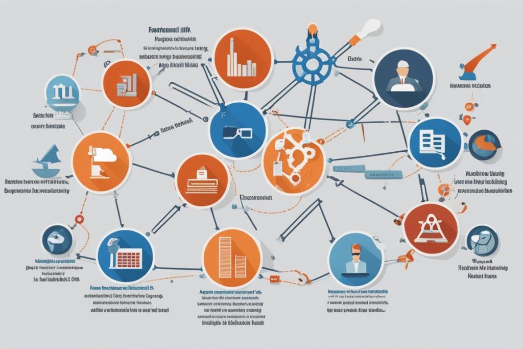 The featured image should contain a visual representation of link building strategies such as broken
