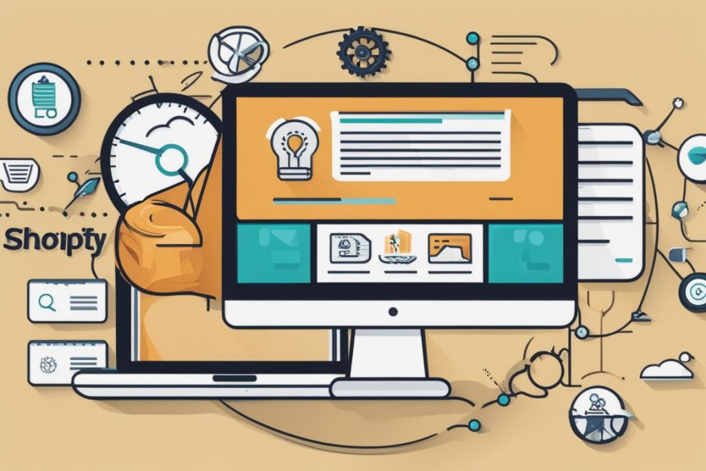 The featured image should contain a visually appealing representation of an optimized Shopify store