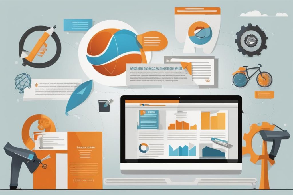 The featured image should showcase a modern and stylish website design