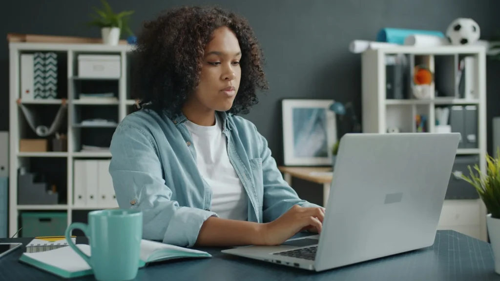 person using a laptop